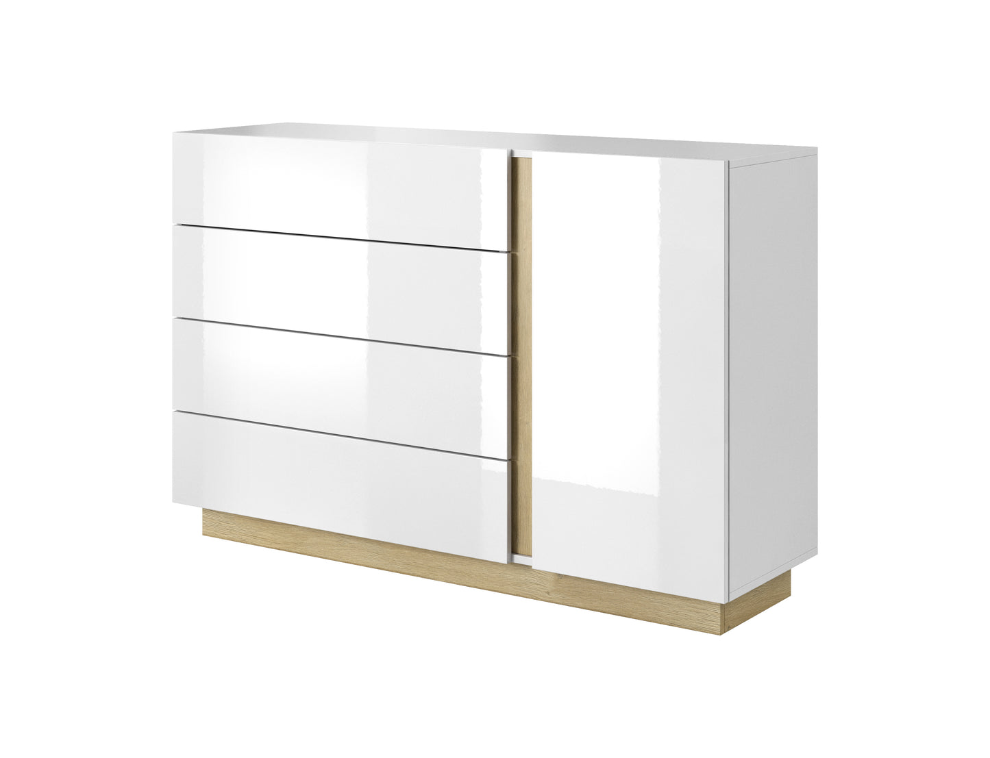 Arco Dresser White Gloss with Drawers