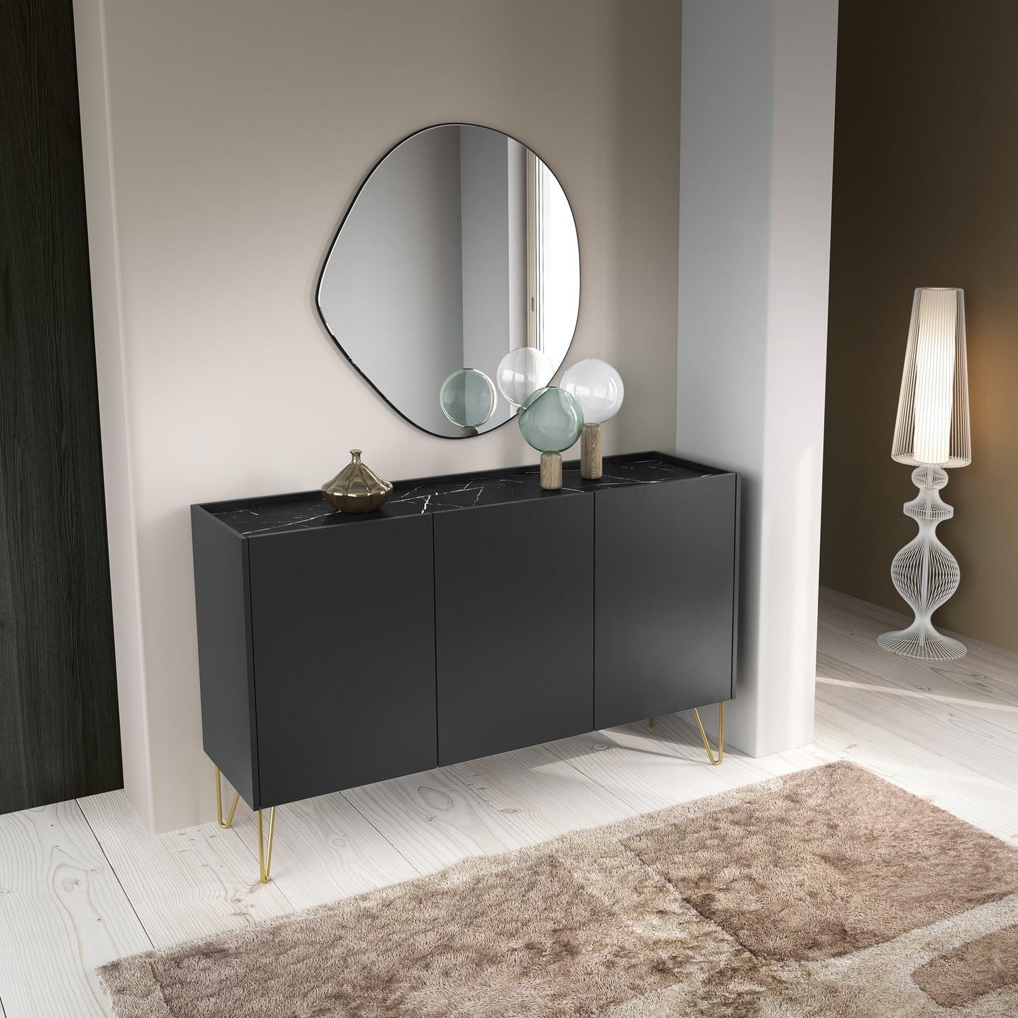 Harmony K-144 3-Door Dresser