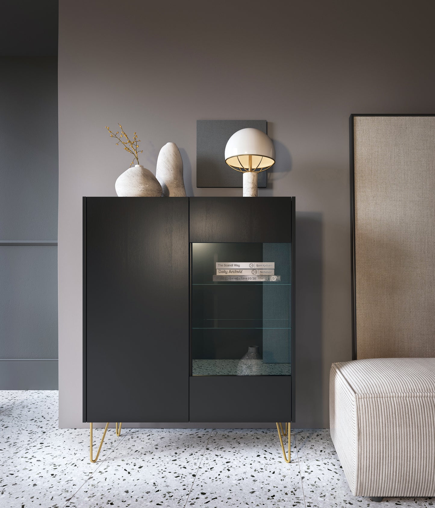 Harmony WT-97 2-Door Display Cabinet
