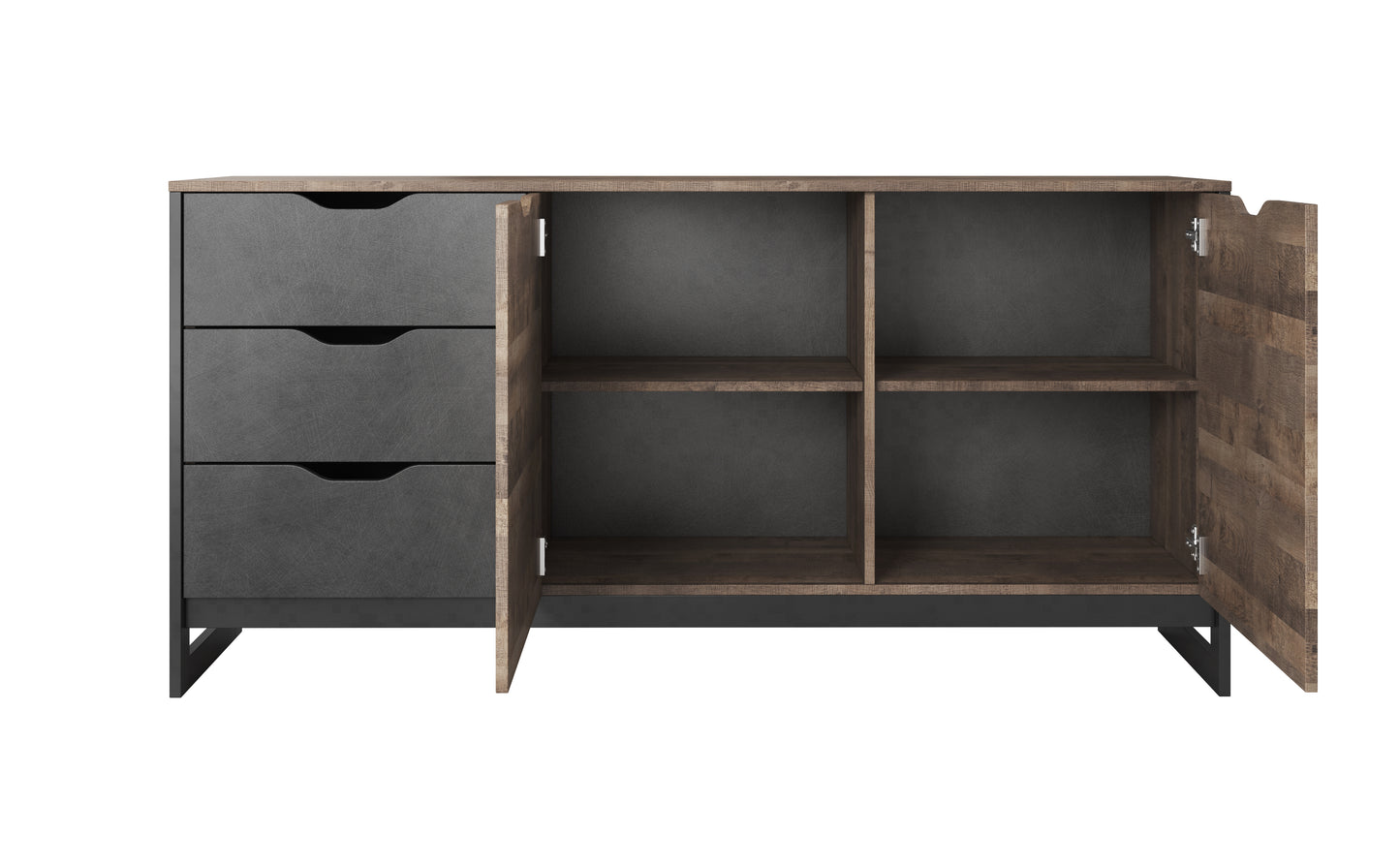 Arden Dresser 3 Drawers 2 Door