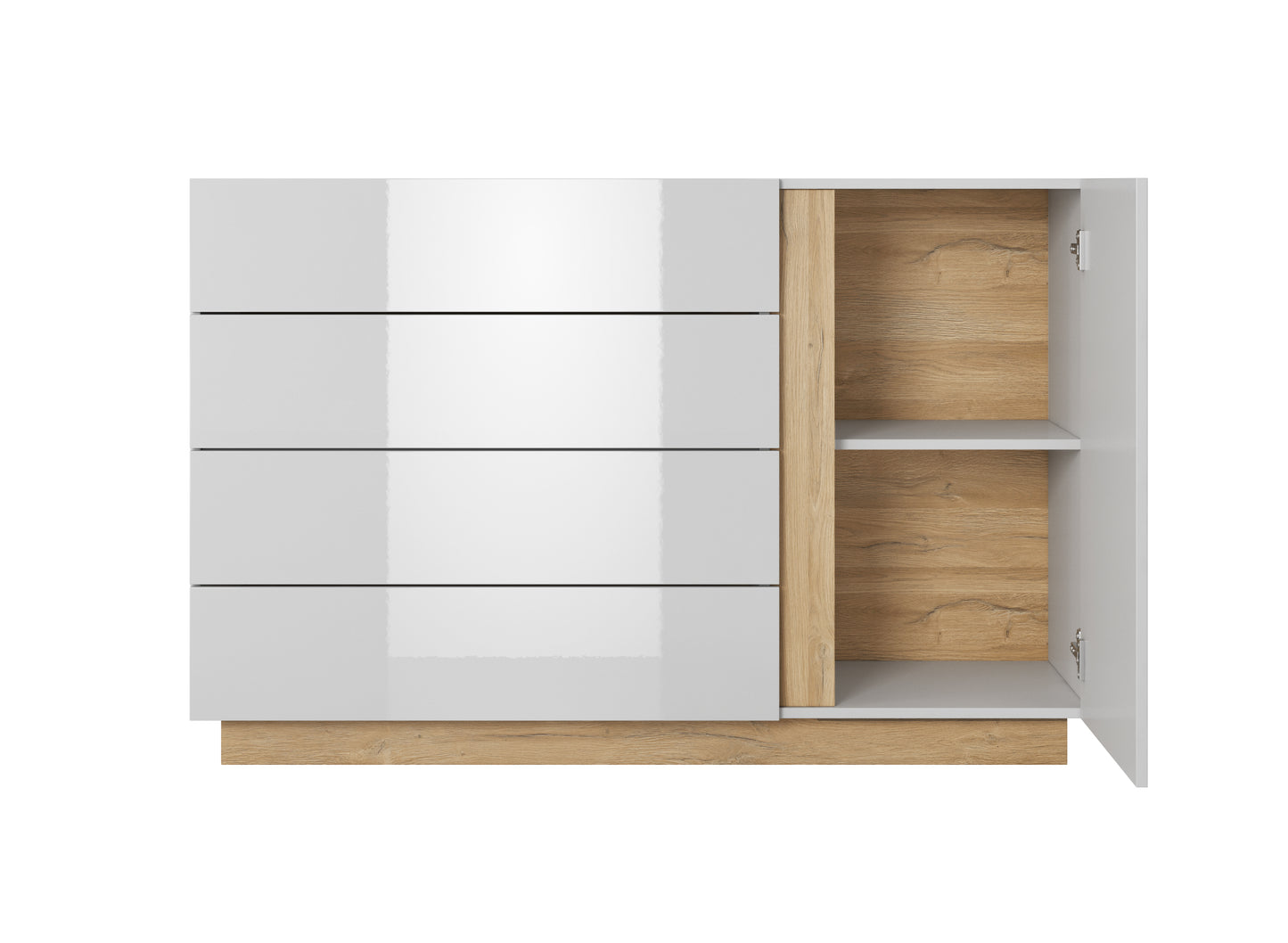 Arco Dresser White Gloss with Drawers