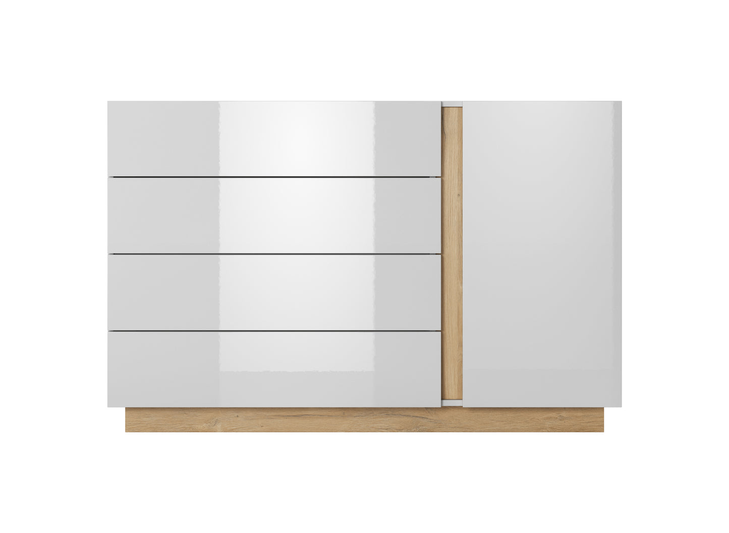 Arco Dresser White Gloss with Drawers