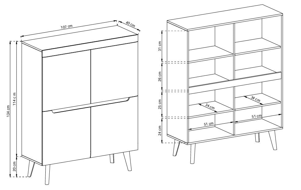 Nordi Dresser NK-107