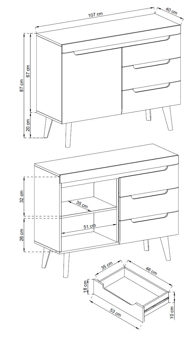 Nordi Artisan NKSZ-107 Dresser