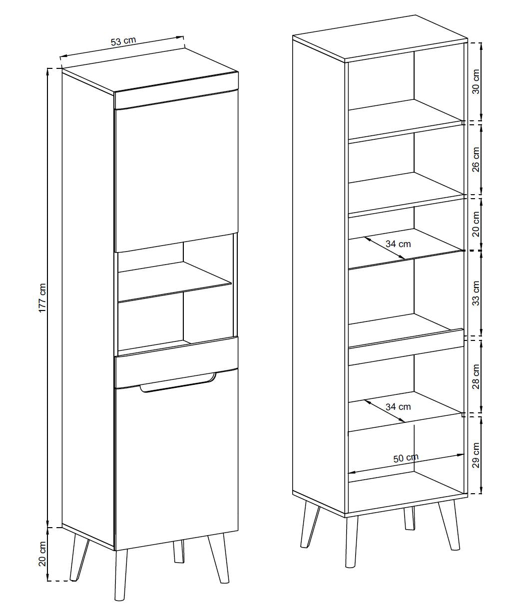 Nordi Artisan NWT-53 Display Cabinet