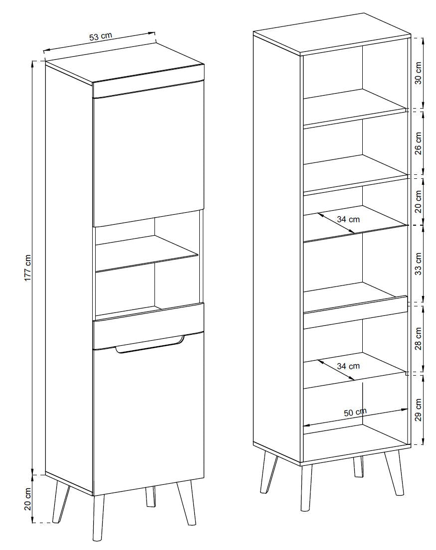 Nordi Display Cabinet NWT-53