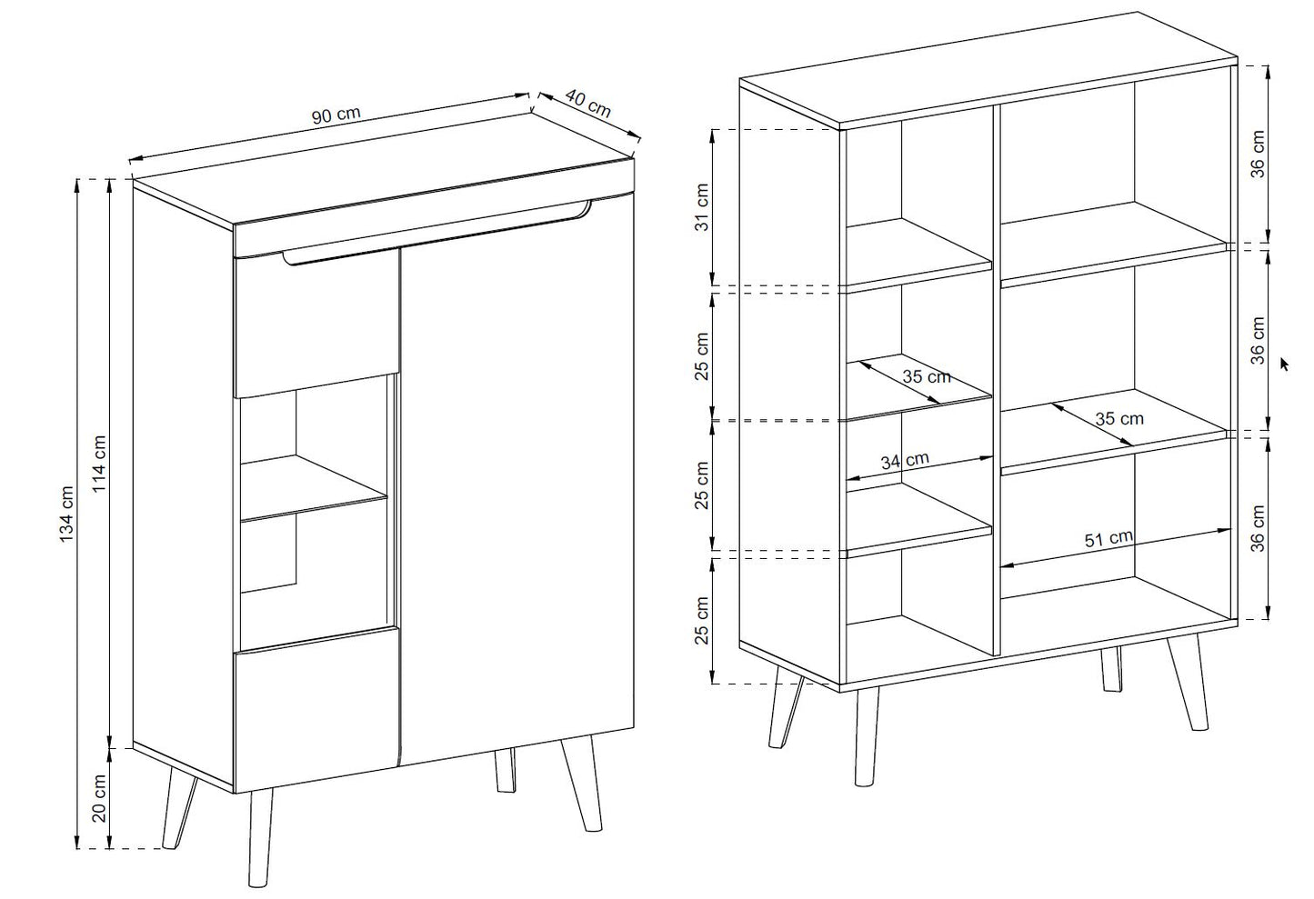 Nordi Artisan NWT-90 Display Cabinet