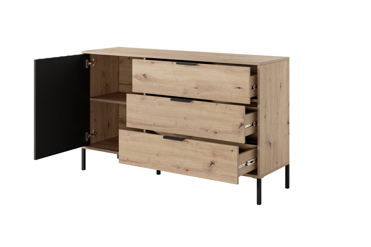 Tally 3 Drawer 1 Door Dresser