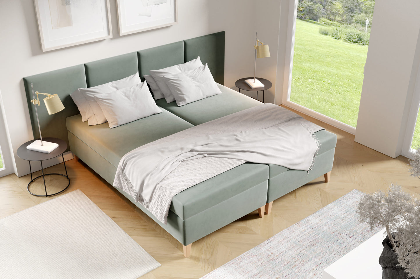 Hotel Bed without Headboard
