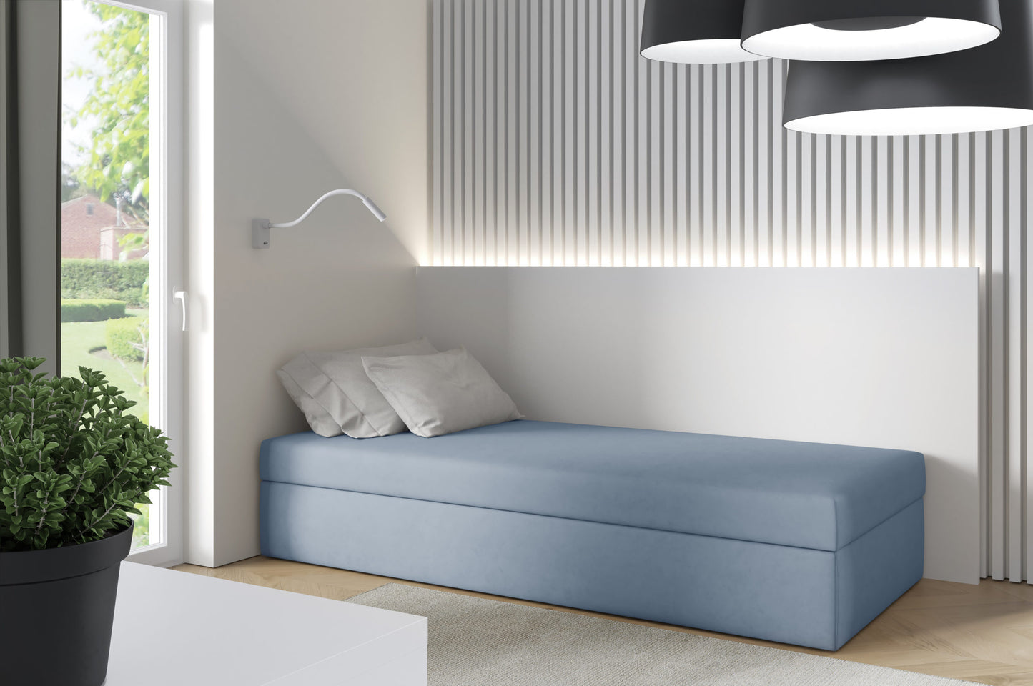 Hotel Bed without Headboard