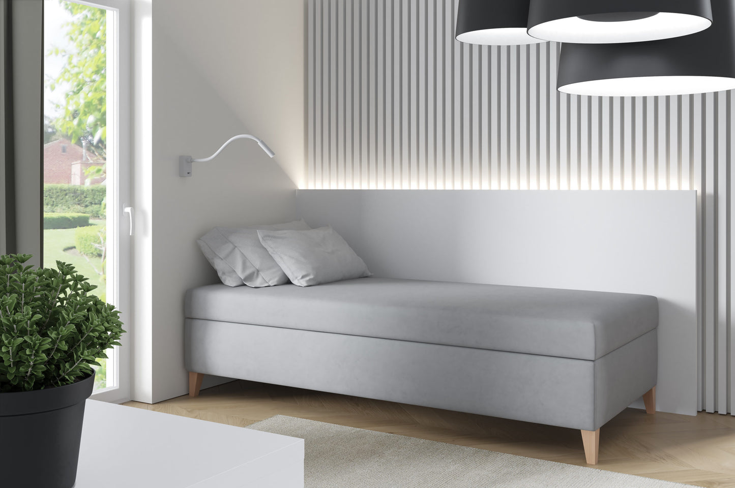 Hotel Bed without Headboard