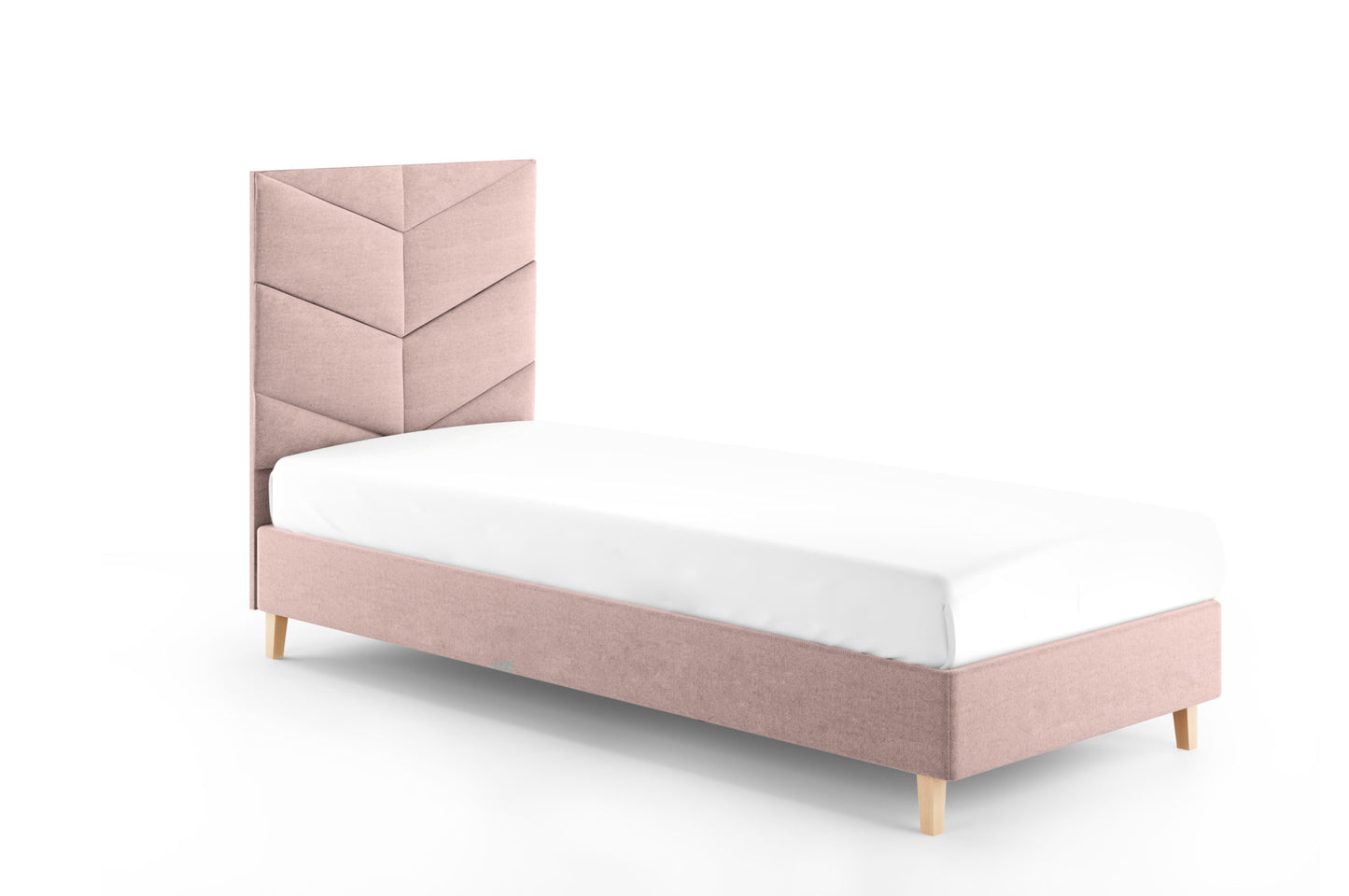 Likma Single Hotel Bed with Headboard
