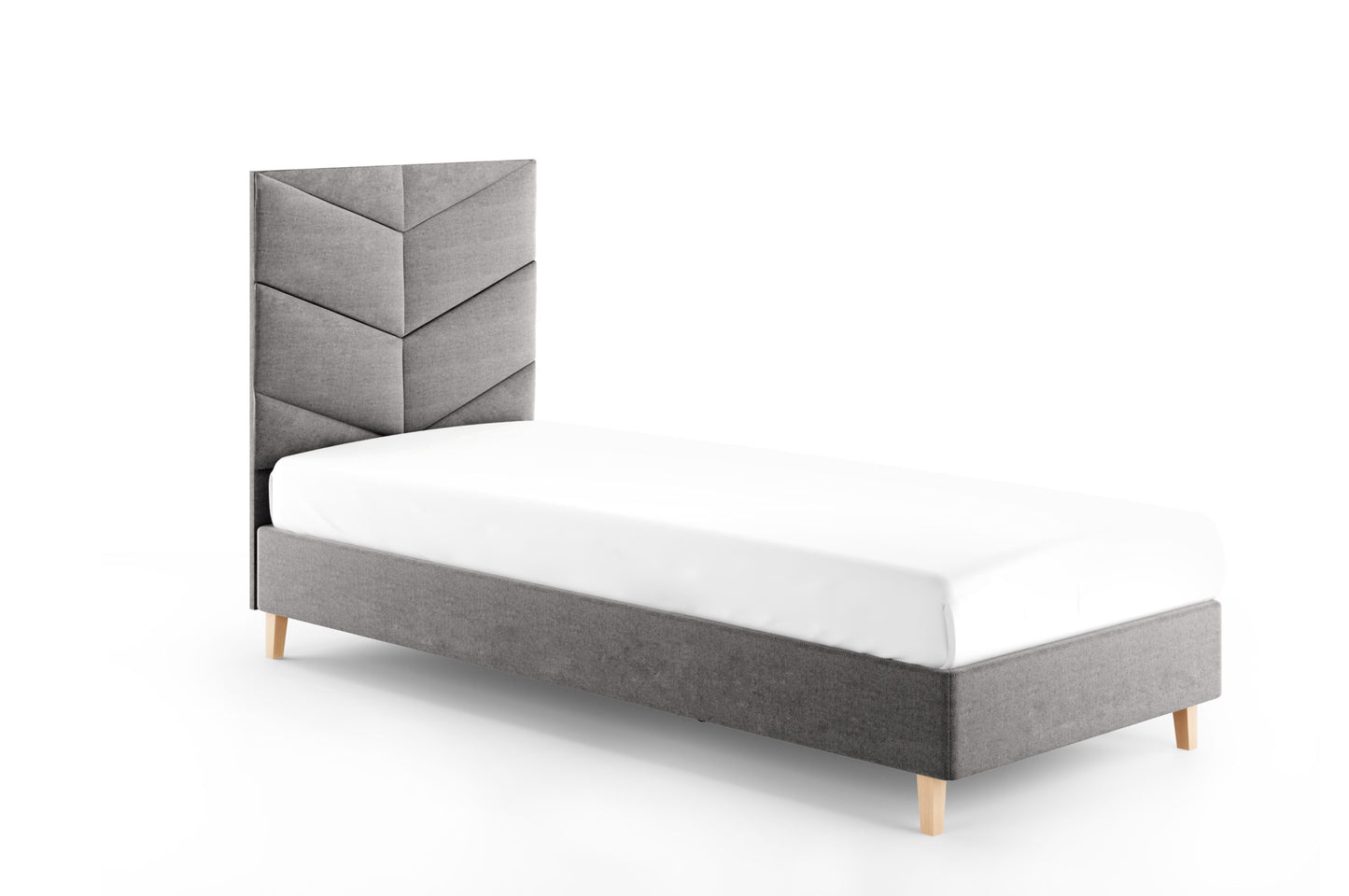 Likma Single Hotel Bed with Headboard