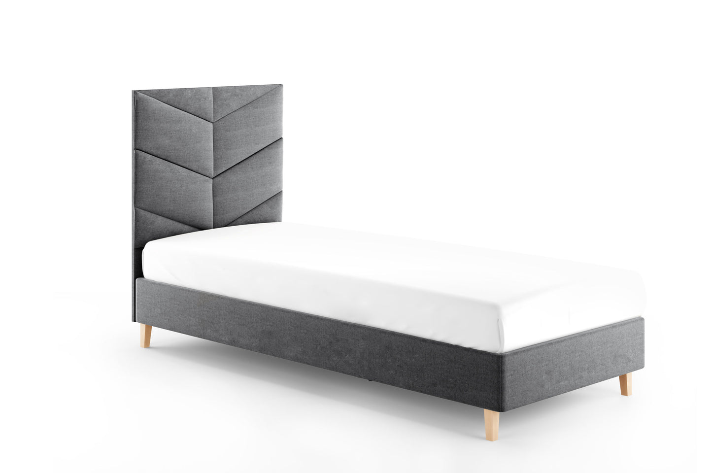 Likma Single Hotel Bed with Headboard