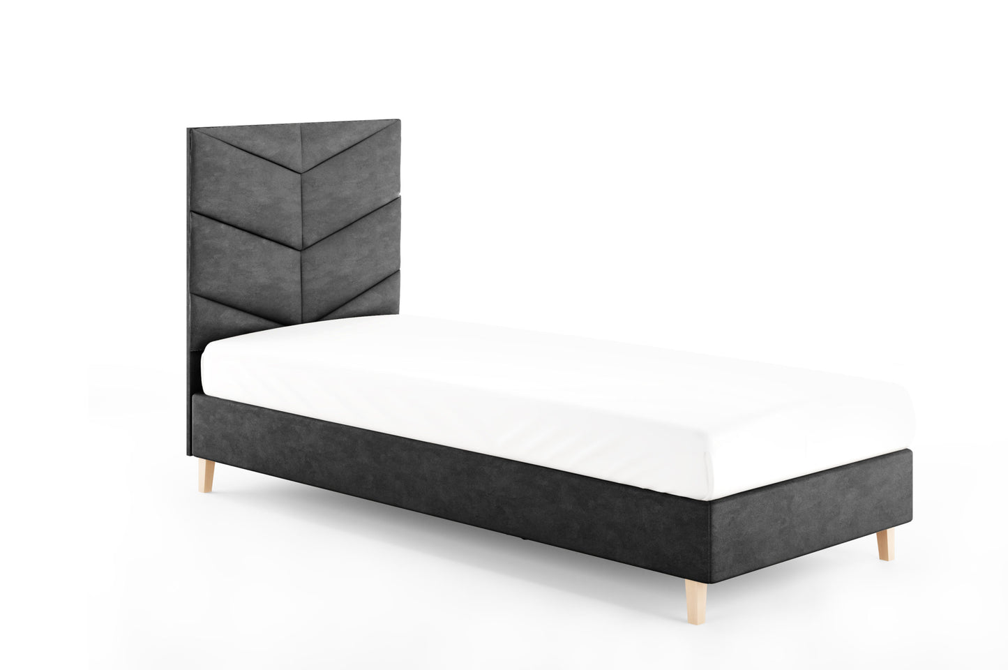Likma Single Hotel Bed with Headboard