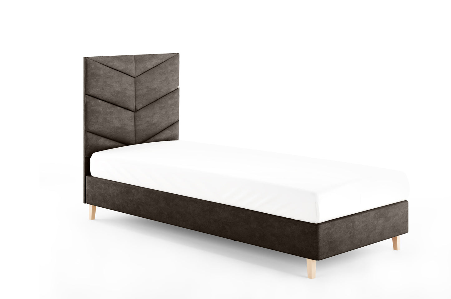 Likma Single Hotel Bed with Headboard
