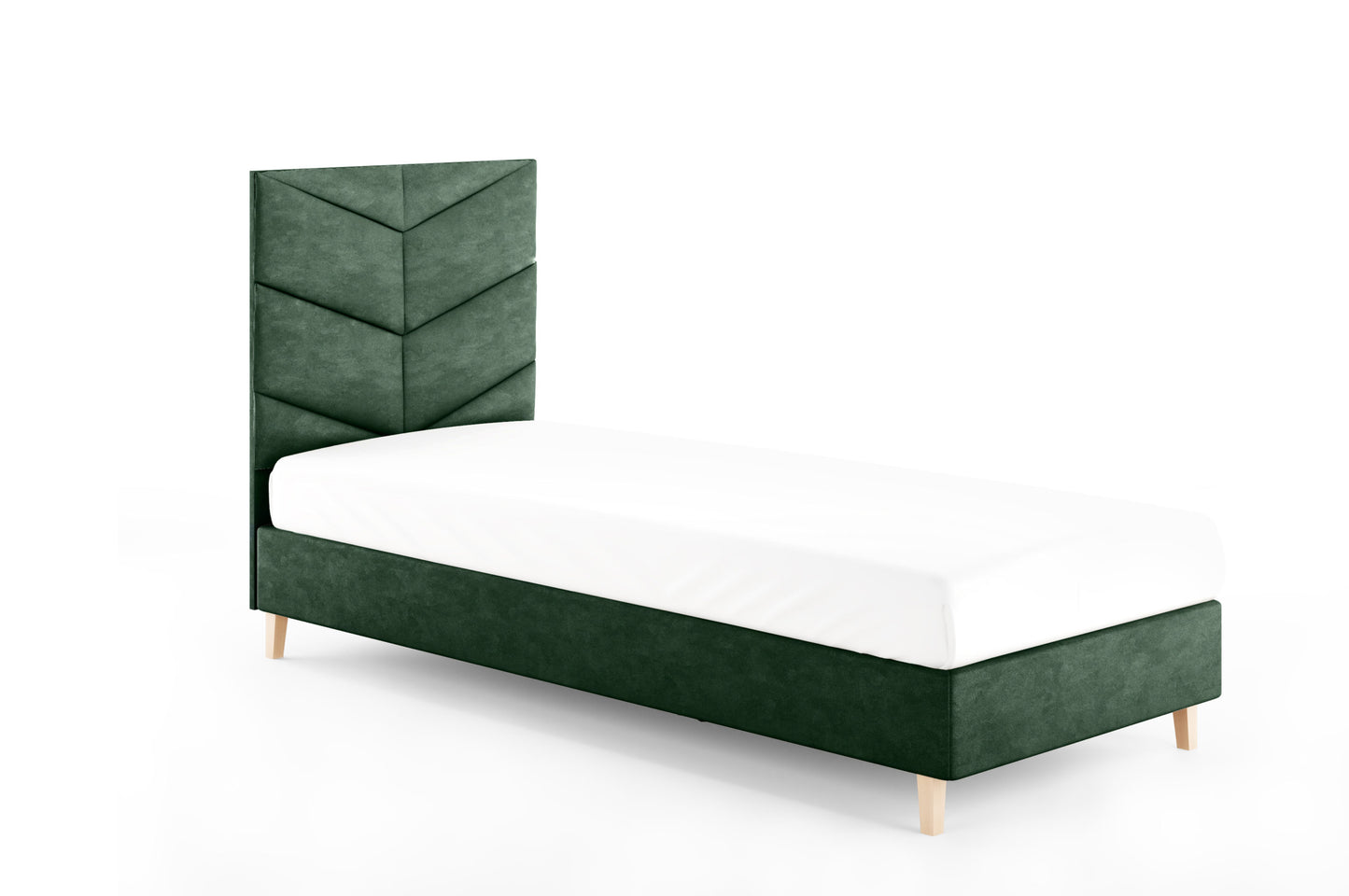 Likma Single Hotel Bed with Headboard