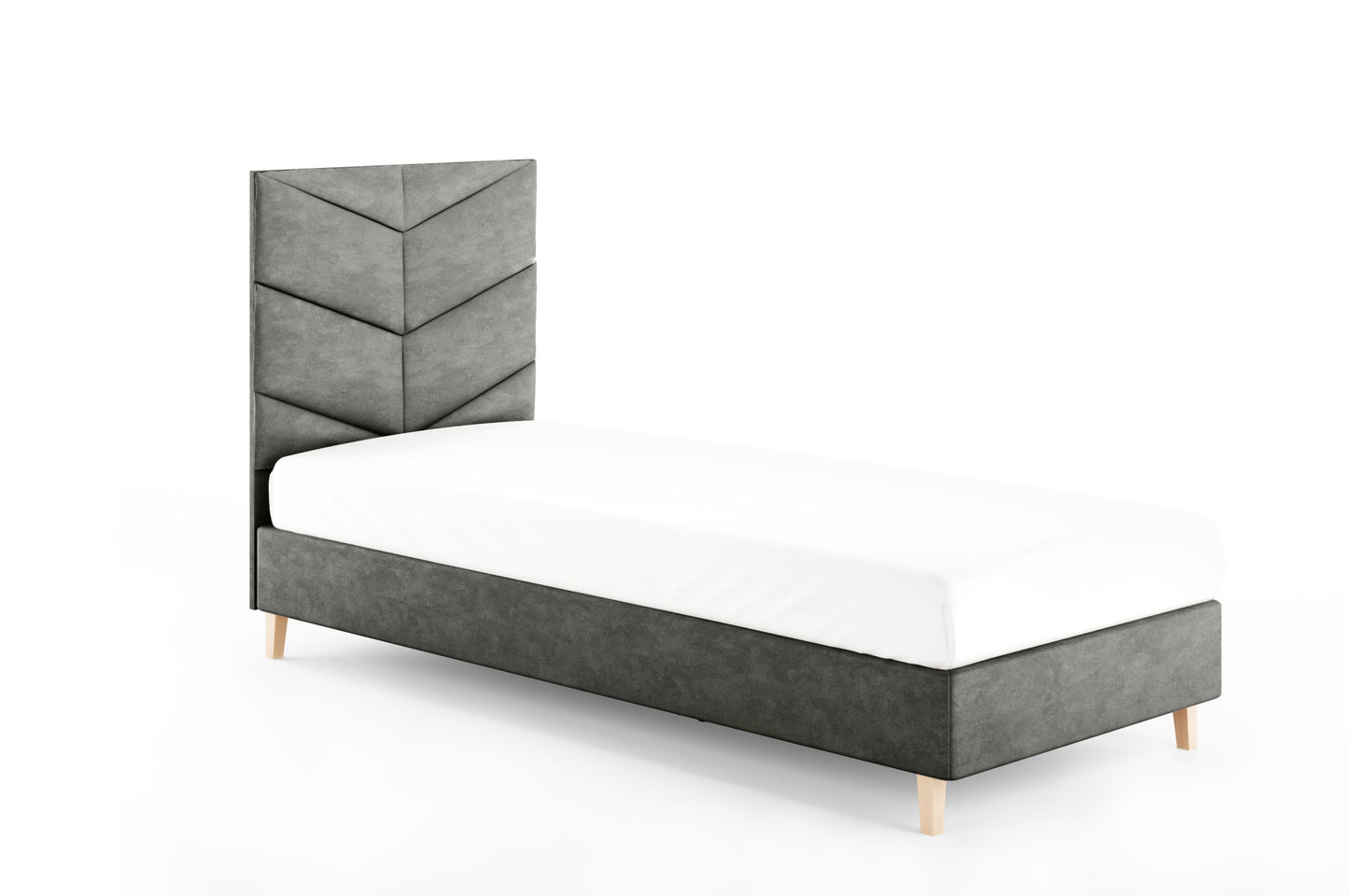 Likma Single Hotel Bed with Headboard