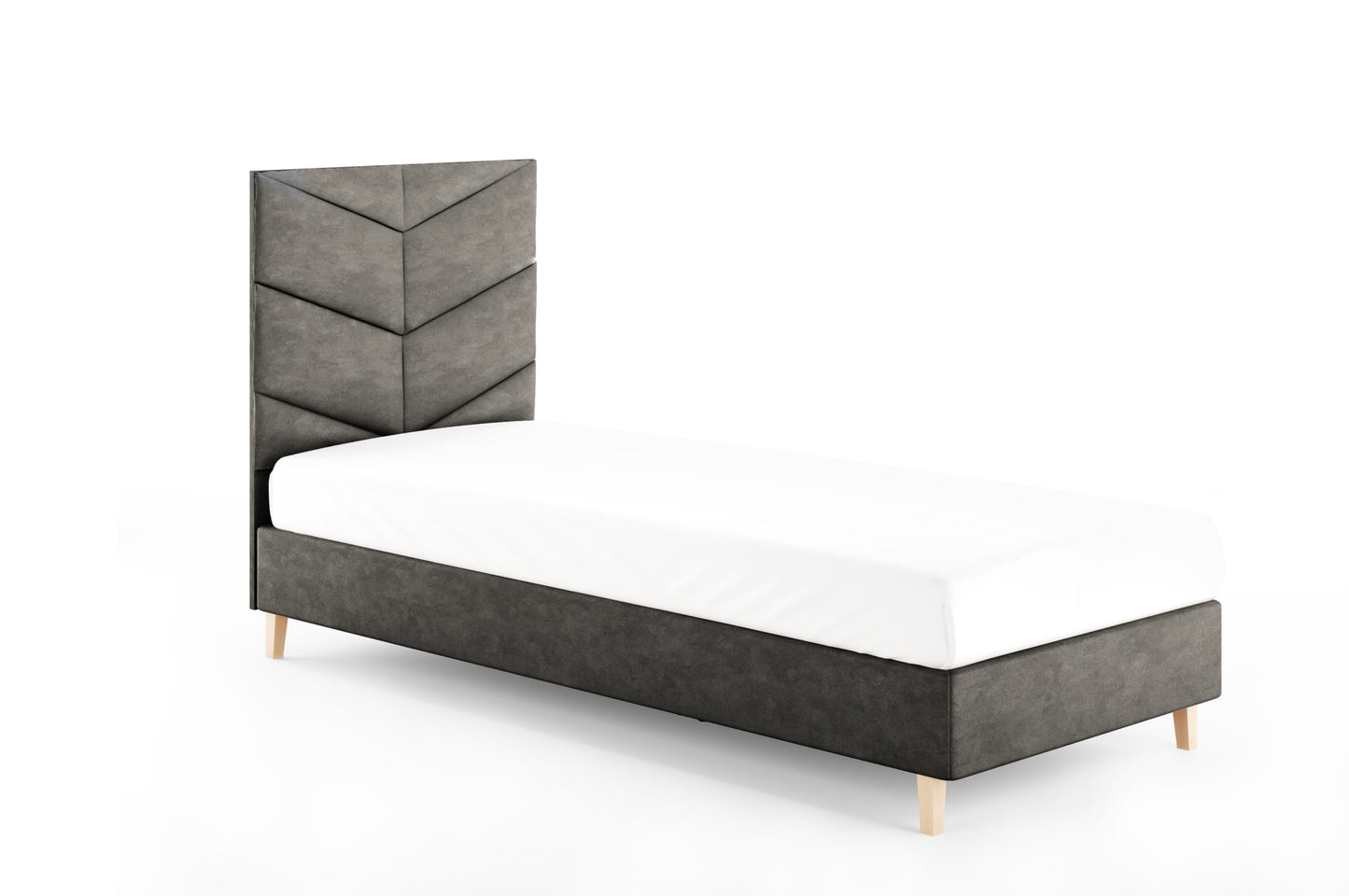 Likma Single Hotel Bed with Headboard