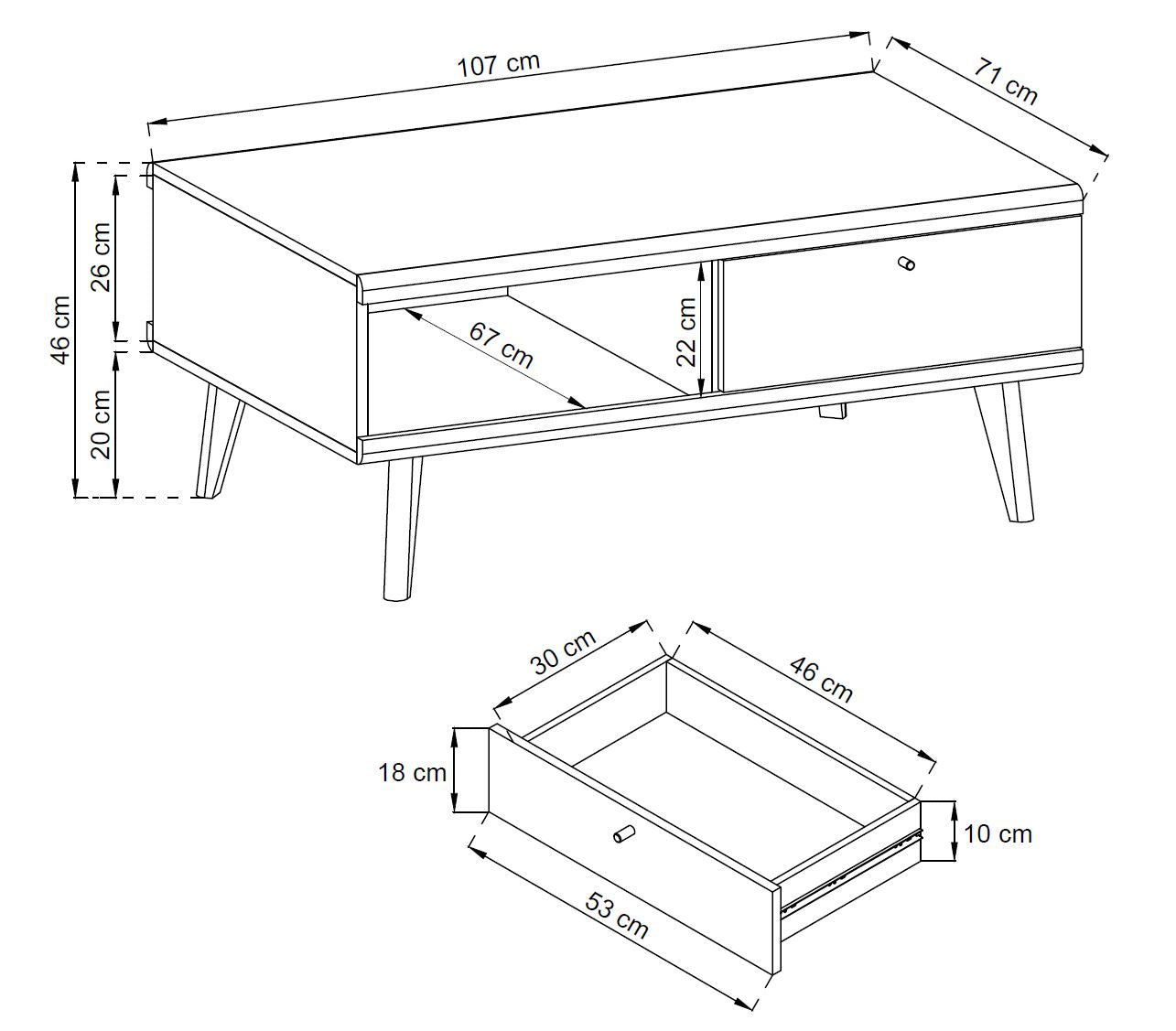 Primo Coffee Table PL-107