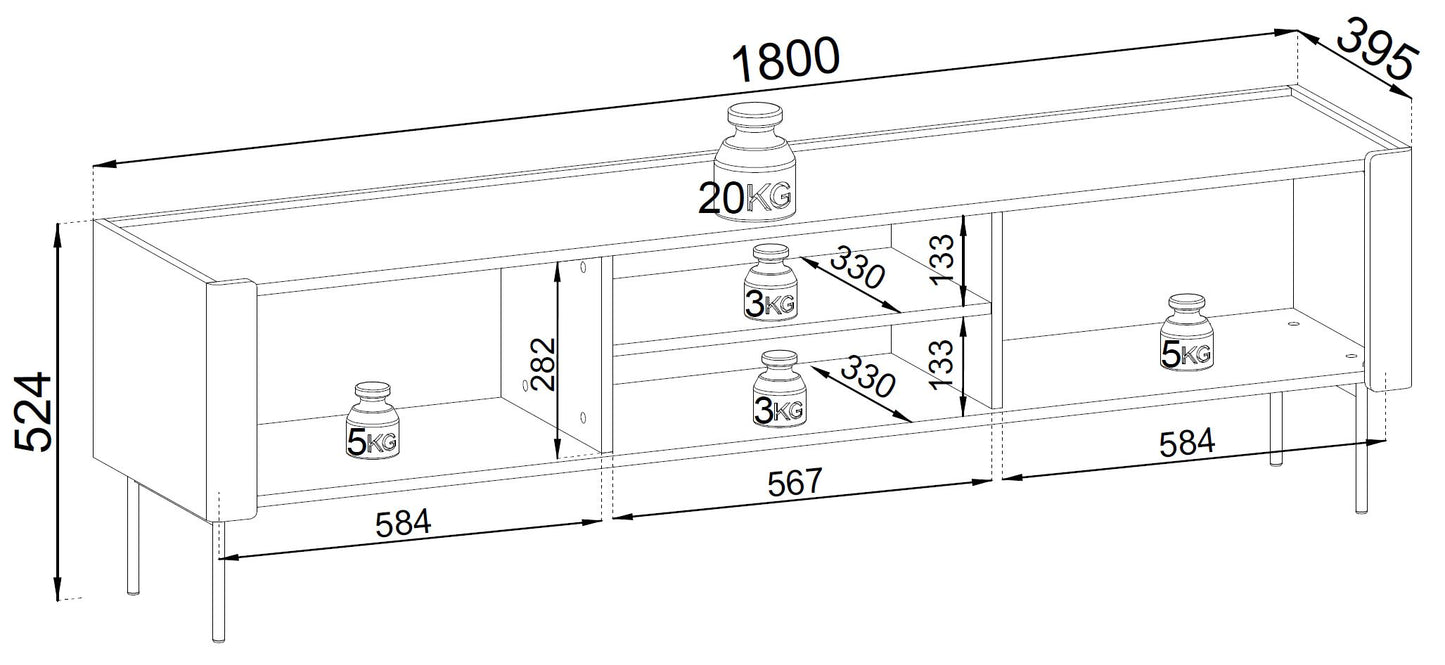 Wrap RTV-180 TV Stand