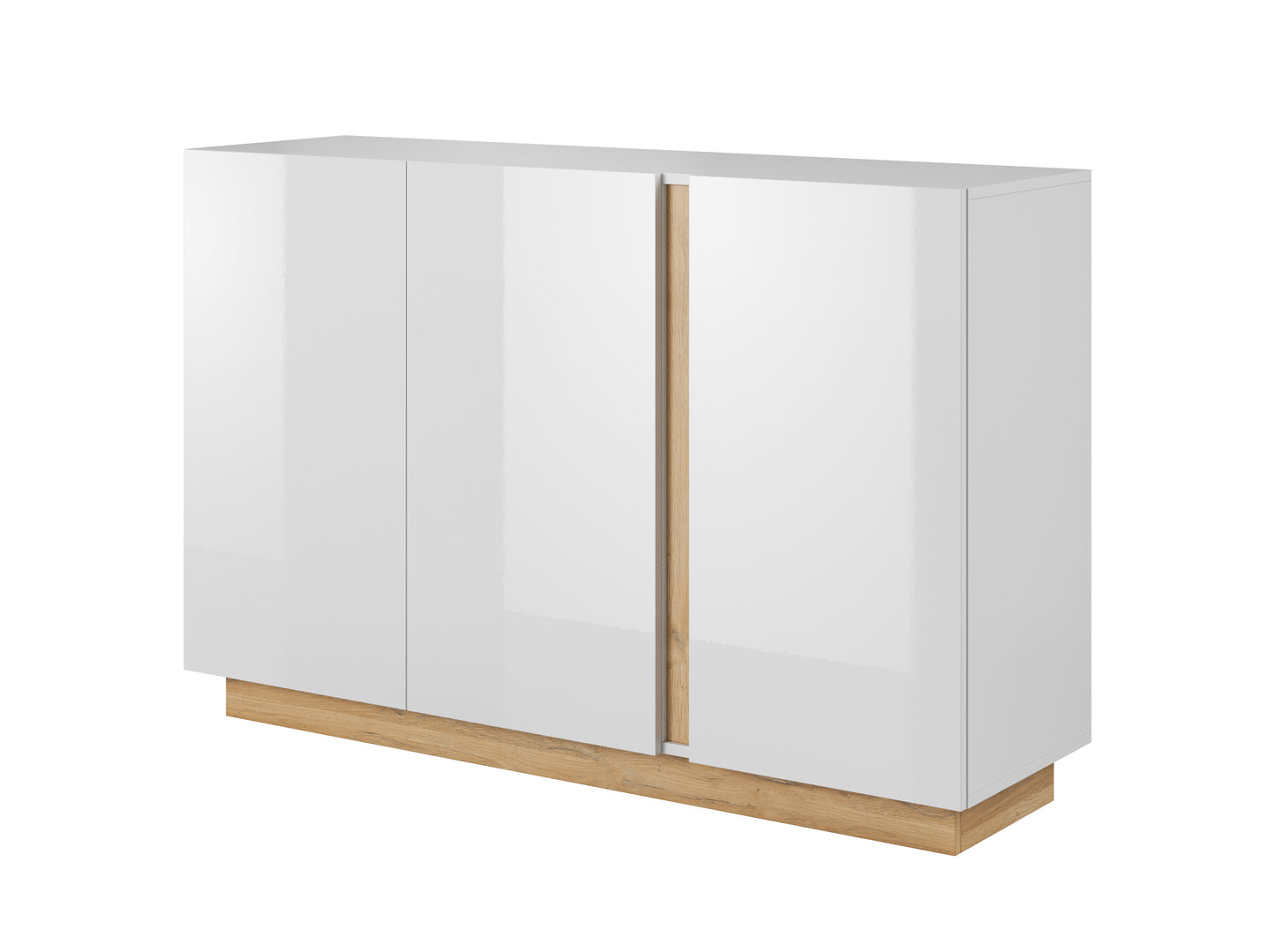 Arco 3 Door White Gloss Dresser