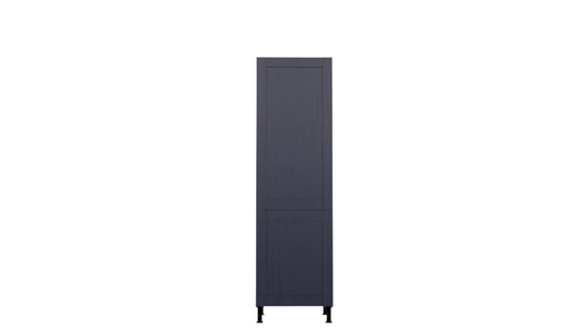 Navy Blue Shaker-Style Fridge Cabinet