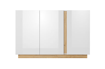 Arco 3 Door White Gloss Dresser