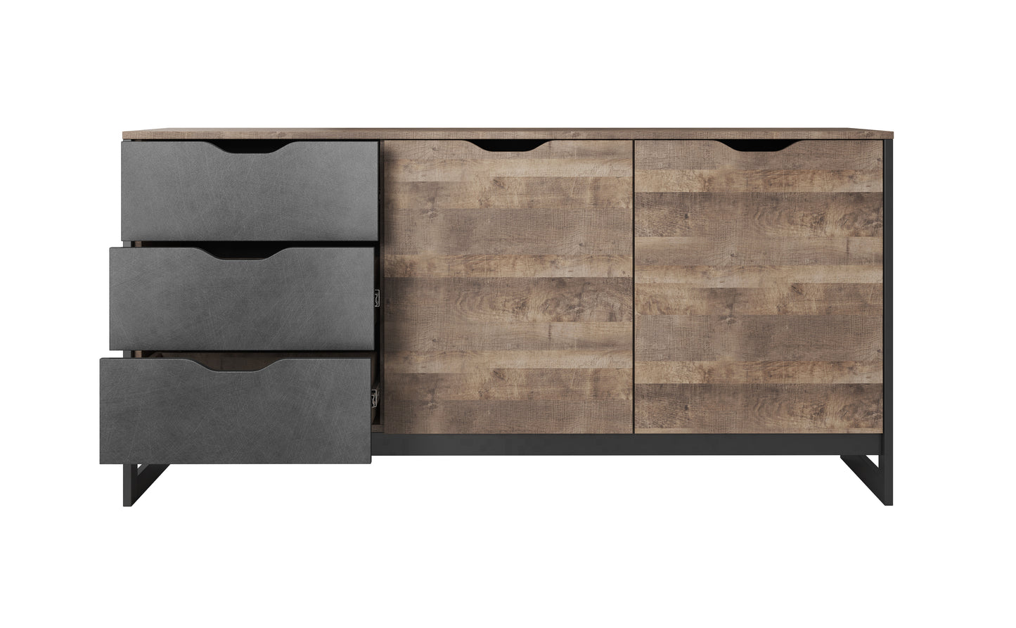 Arden Dresser 3 Drawers 2 Door