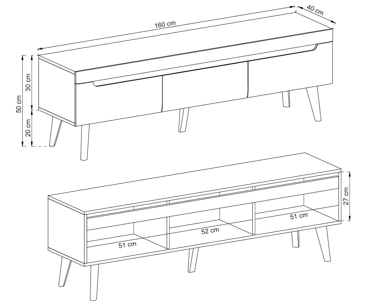 Nordi TV Stand NRTV-160