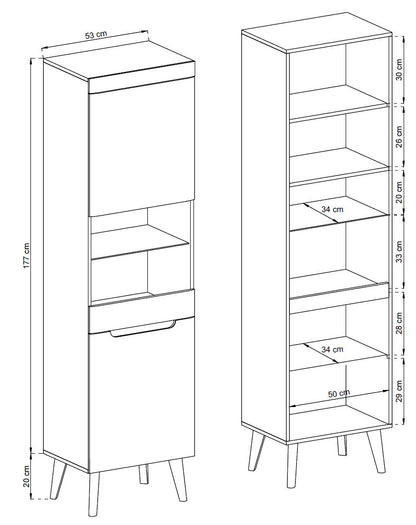 Nordi Display Cabinet NWT-53