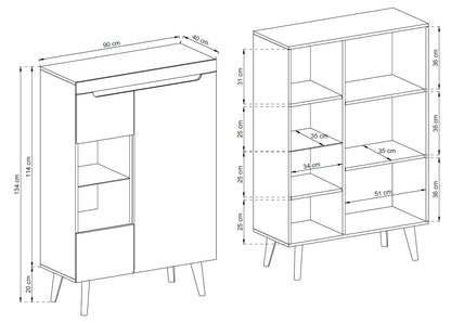Nordi Display Cabinet NWT-90