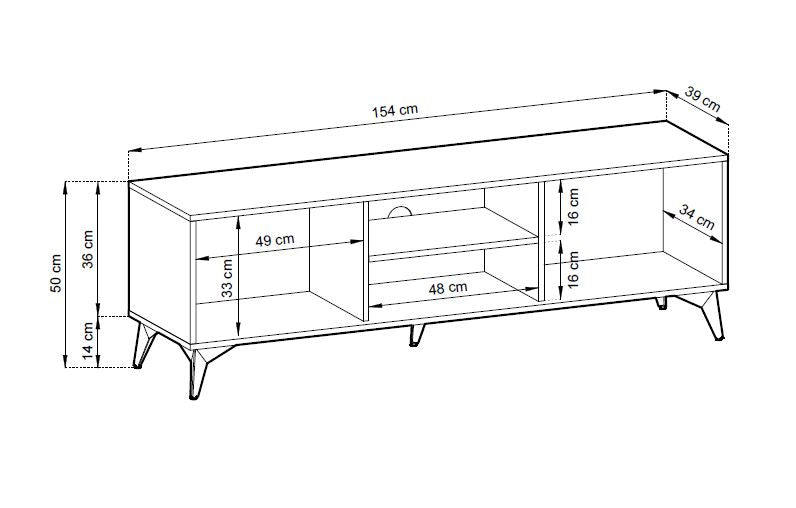 Diamond RTV-154 TV Stand