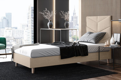 Likma Single Hotel Bed with Headboard