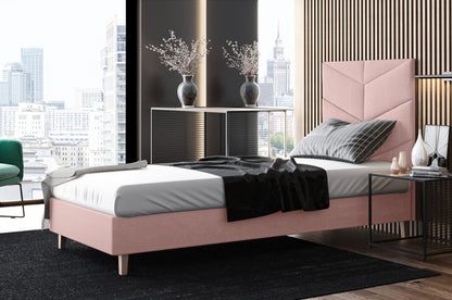 Likma Single Hotel Bed with Headboard