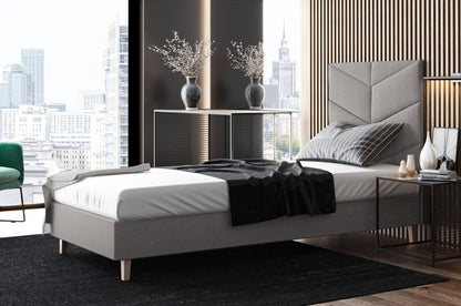 Likma Single Hotel Bed with Headboard
