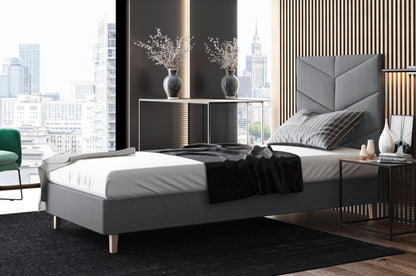 Likma Single Hotel Bed with Headboard