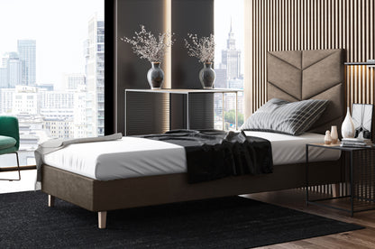 Likma Single Hotel Bed with Headboard