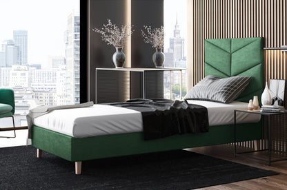 Likma Single Hotel Bed with Headboard
