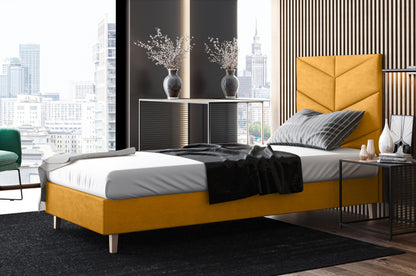 Likma Single Hotel Bed with Headboard