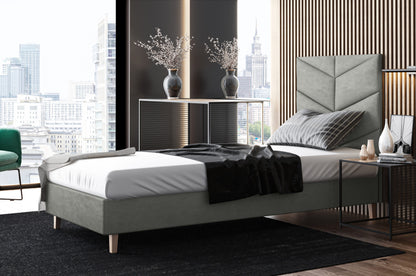 Likma Single Hotel Bed with Headboard