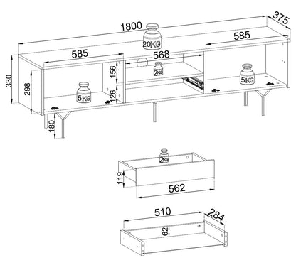 Raven RTV-180 TV Stand