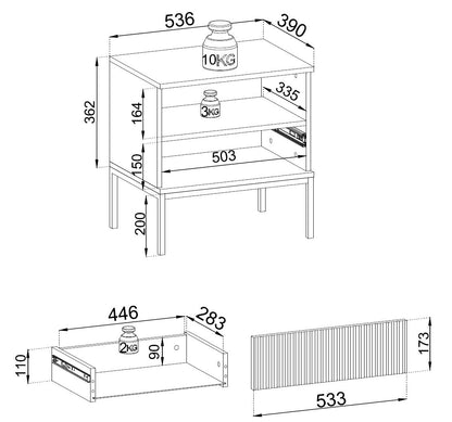 Sento S-54 Nightstand